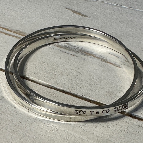 Tiffany & Co. Jewelry - Tiffany & Co. Sterling Silver 1837 Interlocking Circles Bangles
